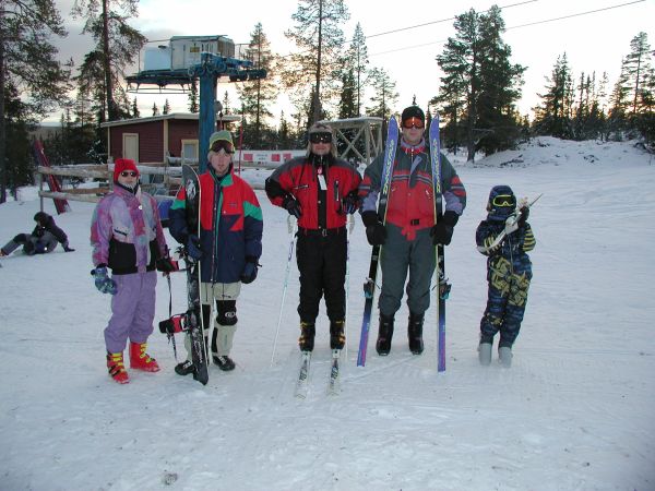 Marina, Sascha, Rolf, Helge und Arian in Skrsjvalens